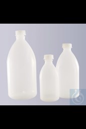 Bild von Enghals-Flasche, PP, rund, Natur, ohne Verschluss, GL 18, 100 ml
